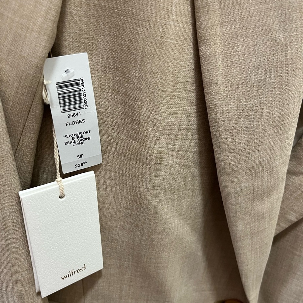 Aritzia Wilfred Flores blazer heather oat beige - Picture 2 of 5